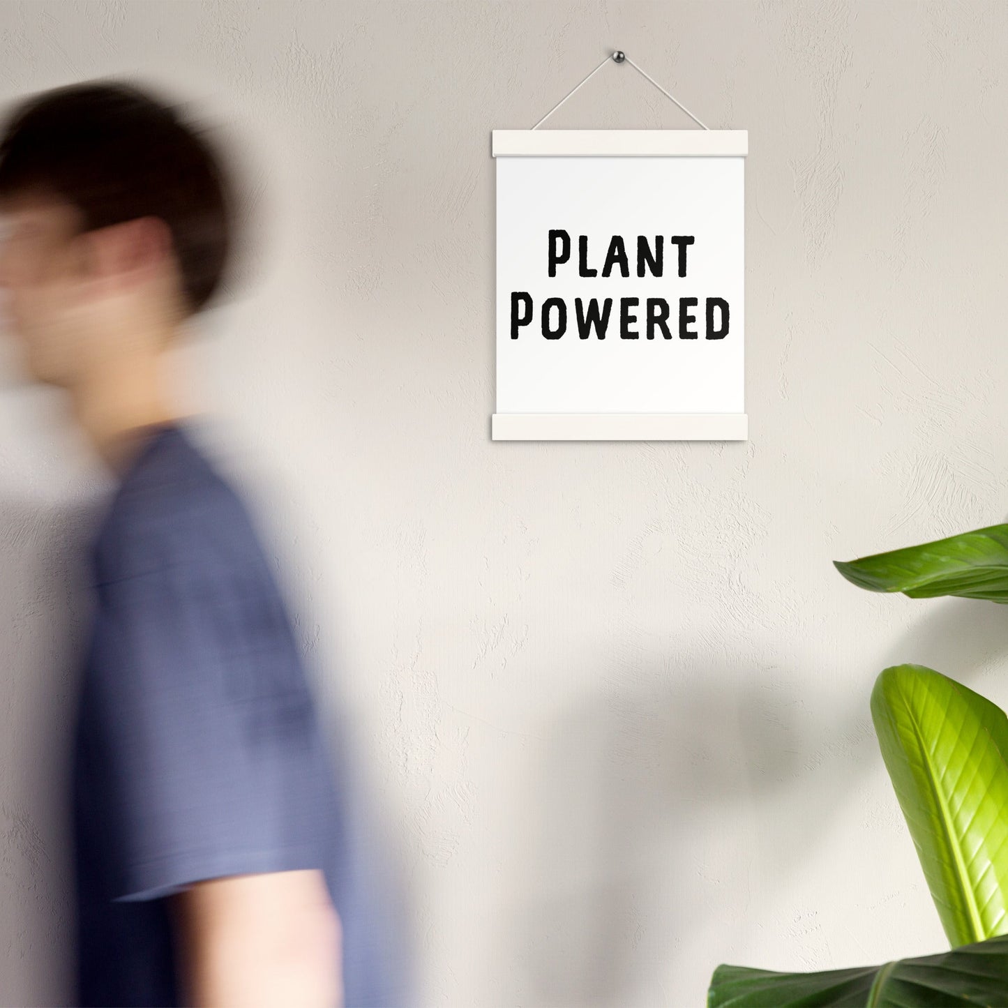 Poster with hangers: "Plant Powered" - Cultured Bakehouse