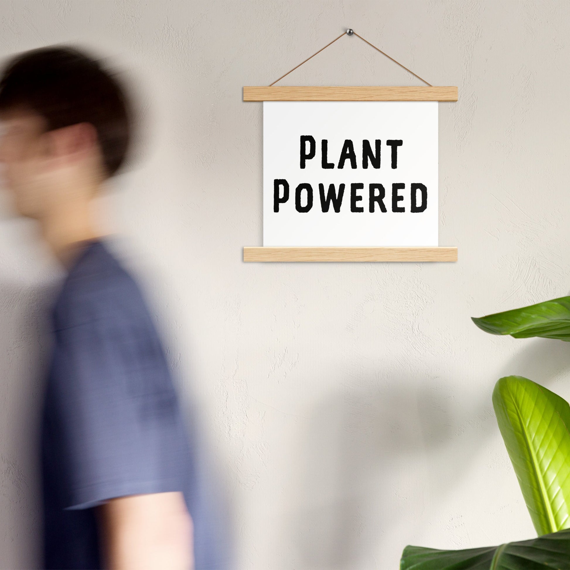 Poster with hangers: "Plant Powered" - Cultured Bakehouse